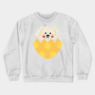 dog in the egg Crewneck Sweatshirt